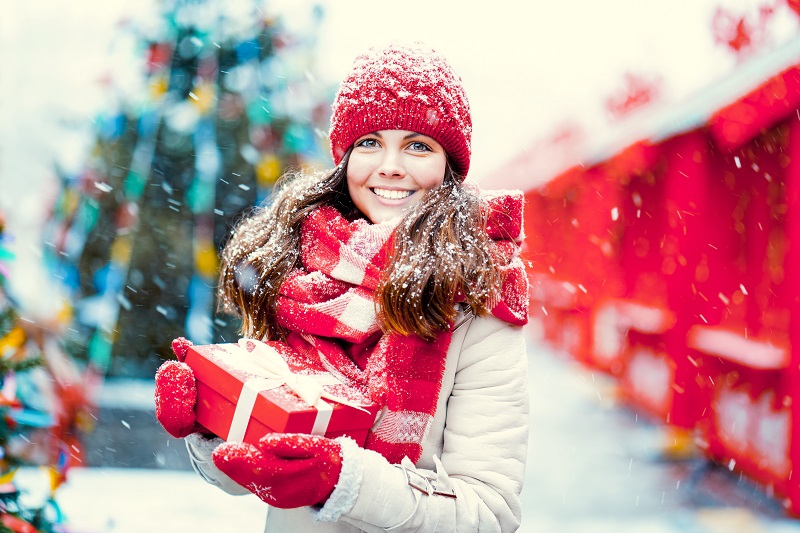 Woman after holiday dental treatments at Aesthetic Dental Studio 