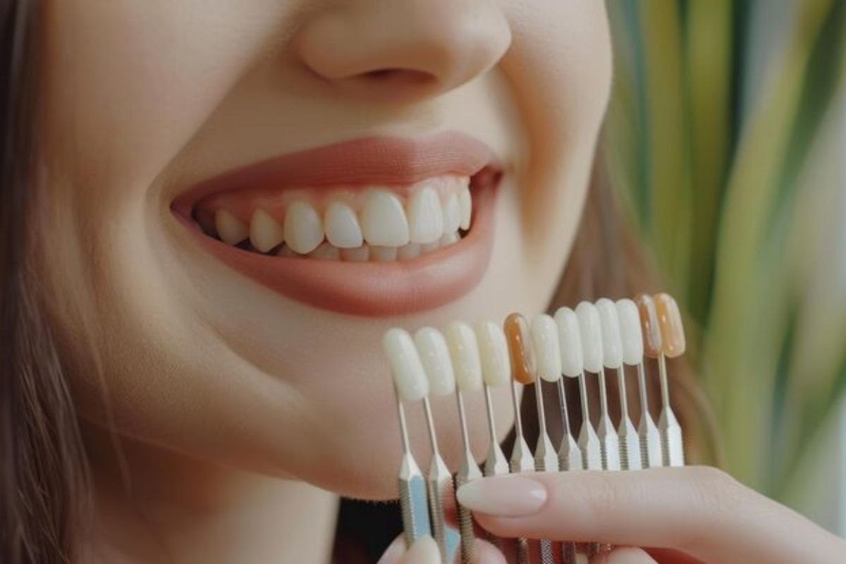 porcelain veneer shade selection for a natural smile
